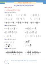 Đề cương ôn tập Toán 7 trong hè